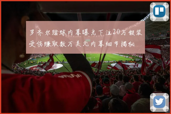 罗齐尔赌球内幕曝光下注20万假装受伤赚取数万美元内幕细节揭秘